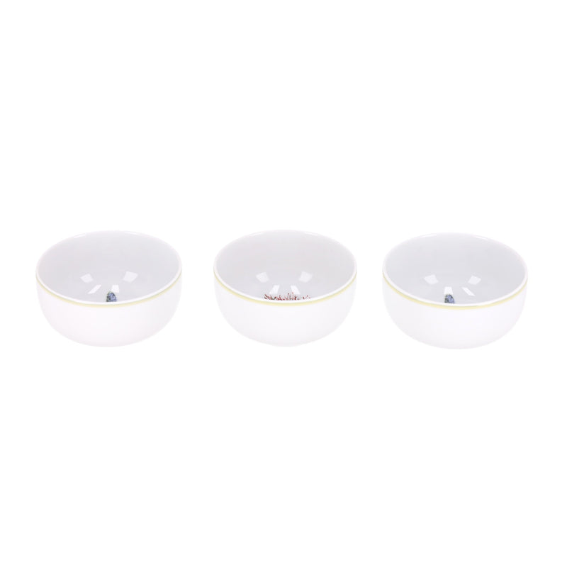 Dior Set Of Three Cabinet de La Mer Limoges Porcelain Bowls