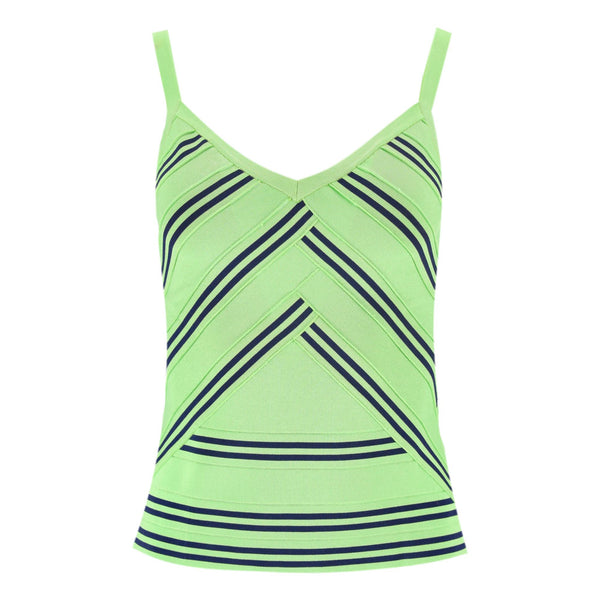Christian Dior Boutique Chevron Stripe Pattern Top. Size 36FR