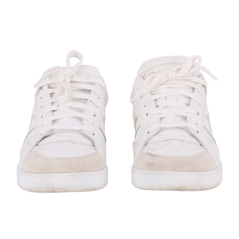 Christian Dior Star Leather & Suede Sneakers. Size 35