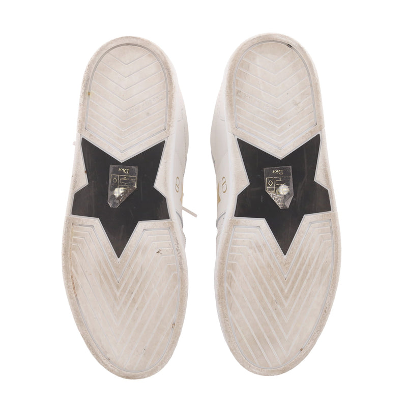 Christian Dior Star Leather & Suede Sneakers. Size 35