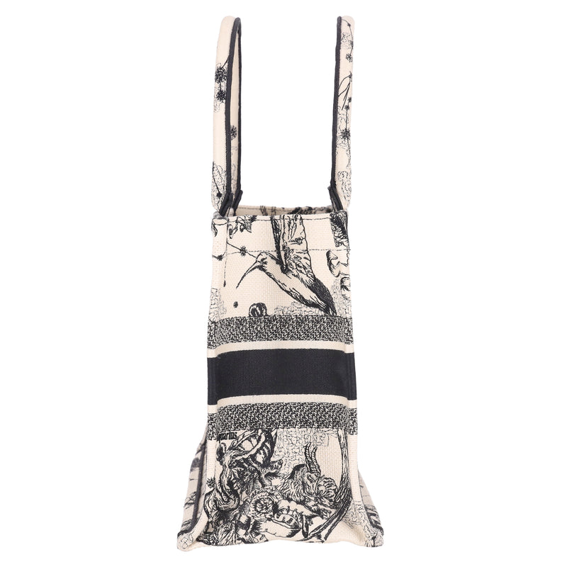 Christian Dior Zodiac Embroidered Canvas Medium Book Tote