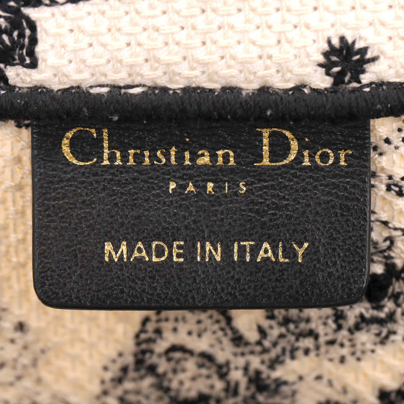 Christian Dior Zodiac Embroidered Canvas Medium Book Tote