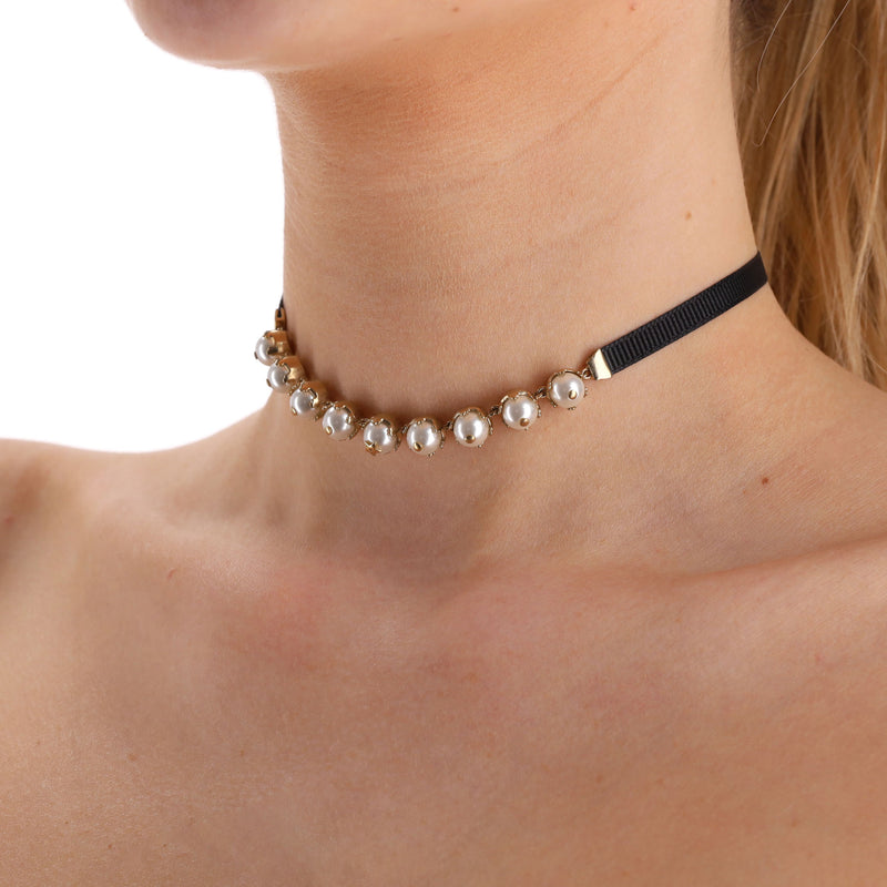 Dior D-Renaissance Pearl Choker Necklace