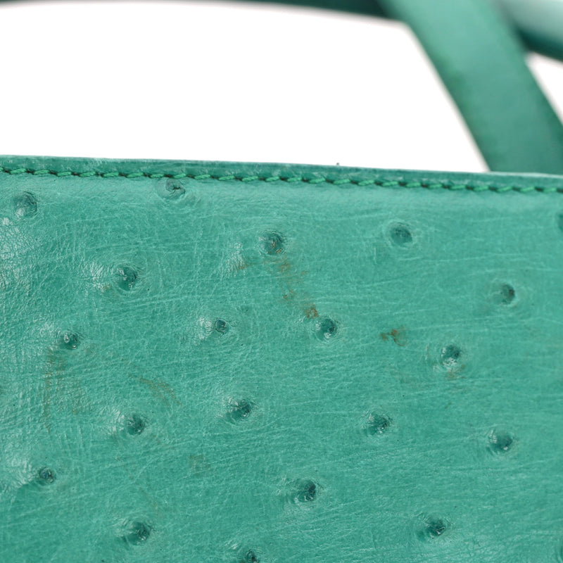 Christian Dior Ostrich Leather Medium Lady Dior Bag