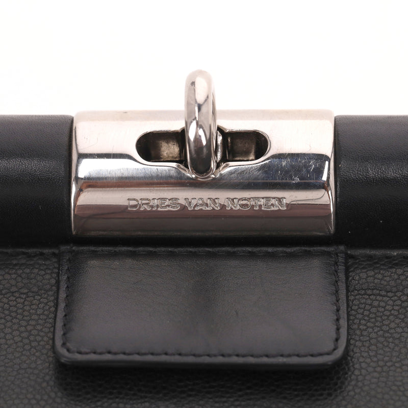 Dries Van Noten Leather Bag With A Chain Strap