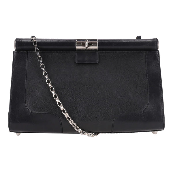 Dries Van Noten Leather Bag With A Chain Strap