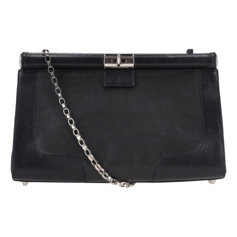 Dries Van Noten Leather Bag With A Chain Strap