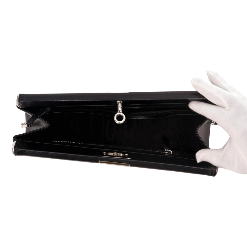 Dries Van Noten Leather Bag With A Chain Strap