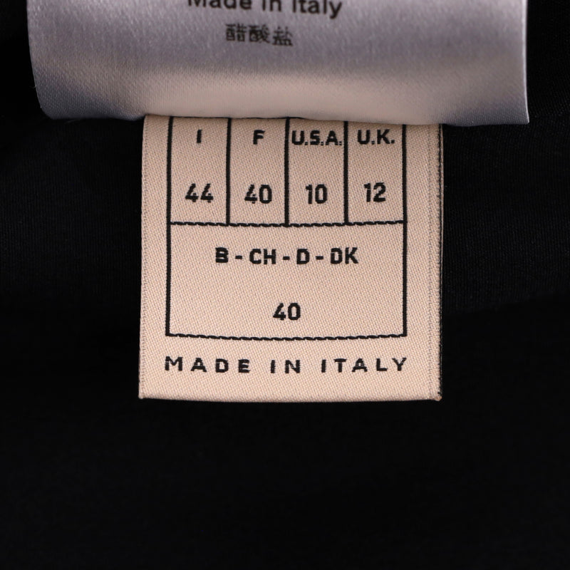 Emilio Pucci Wool Sheath Dress With A Chain Embellished Neckline. Size 44IT