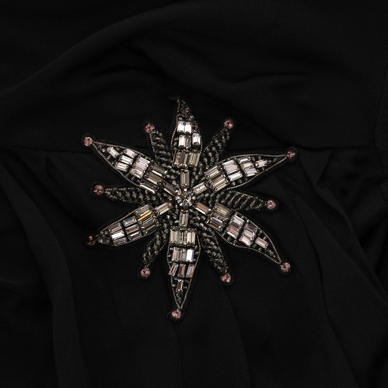 Emilio Pucci Wrap Beaded Star Embellished Top. Size 44IT