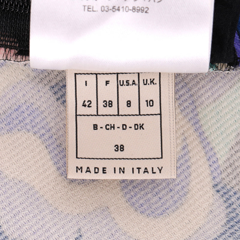 Emilio Pucci Wool & Silk Blend Floral Dress. Size 42IT