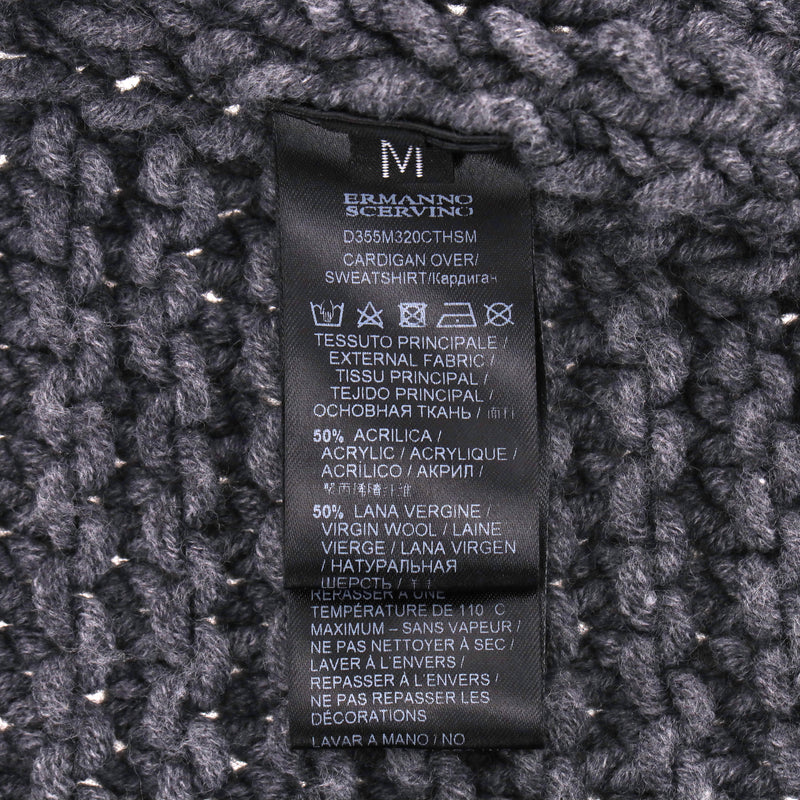 Ermanno Scervino Wool Blend Crystal Embellished Cardigan. Size M