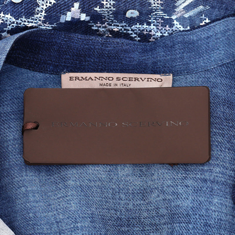 Ermanno Scervino Lace Embellished Shirt. Size 44IT