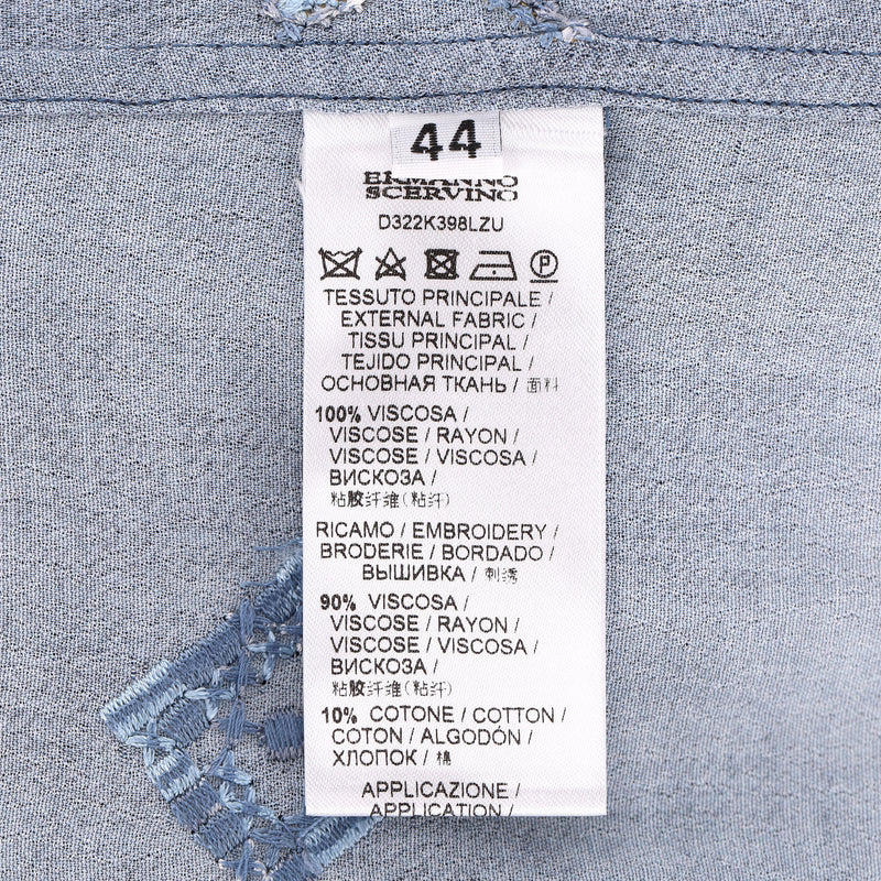 Ermanno Scervino Lace Embellished Shirt. Size 44IT