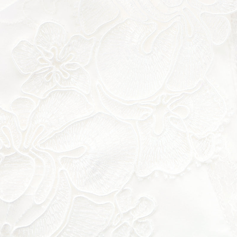 Ermanno Scervino Lace Embroidered Cotton Top. Size 44IT