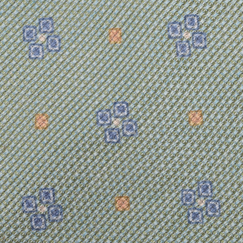Ermegildo Zegna Printed Silk Tie