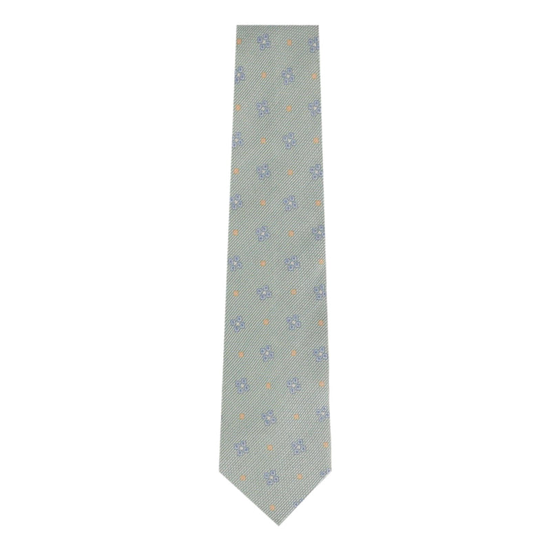 Ermegildo Zegna Printed Silk Tie