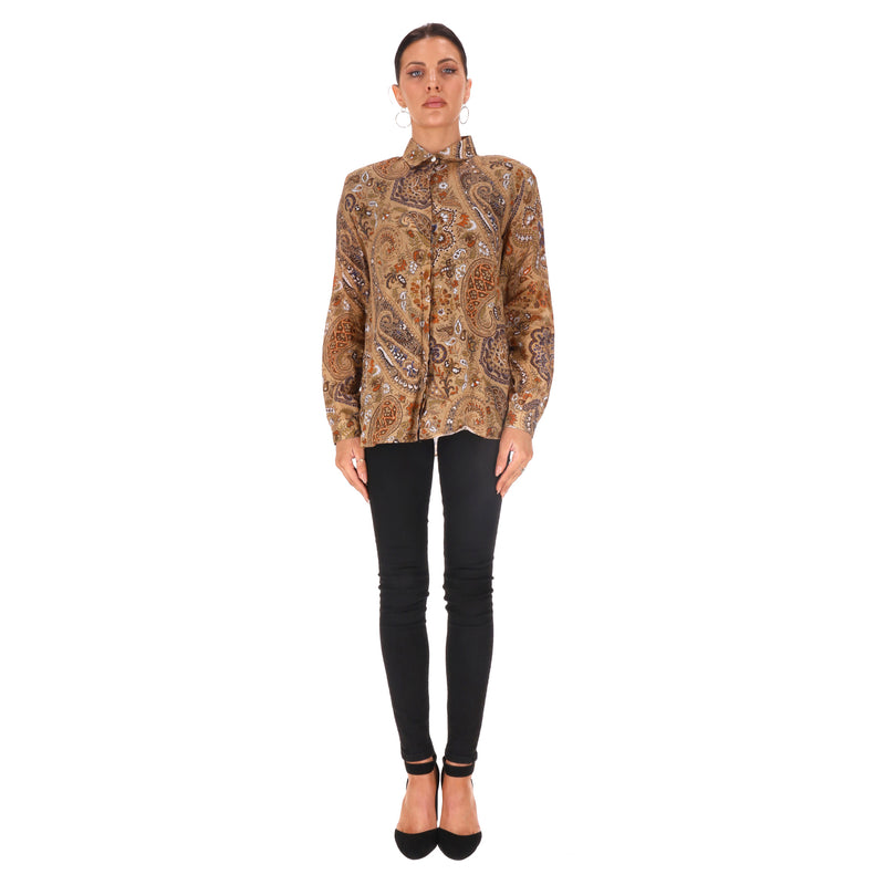 Etro Paisley Print Shirt. Size 44IT
