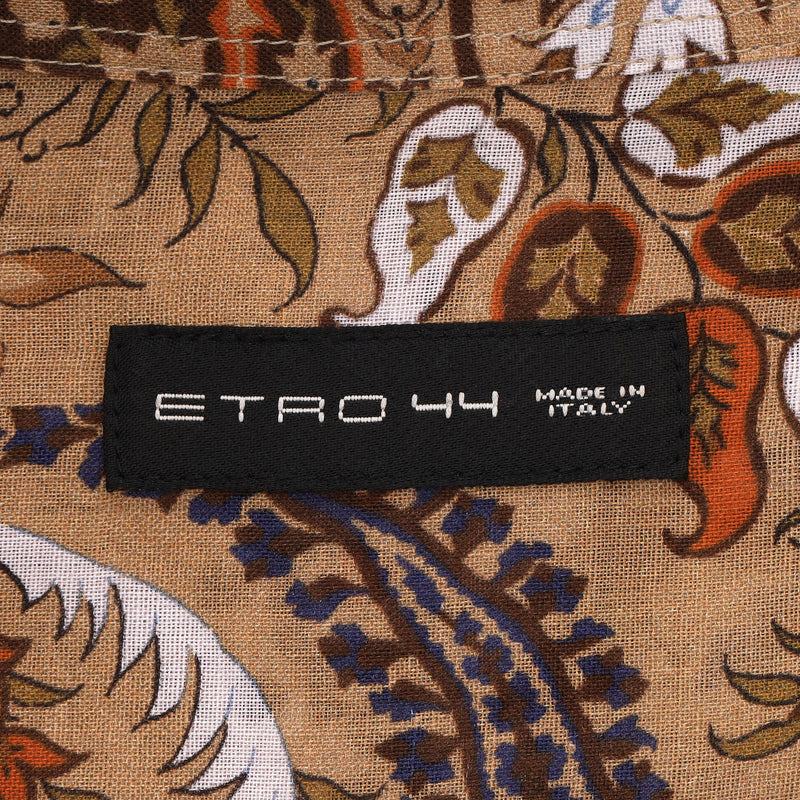 Etro Paisley Print Shirt. Size 44IT