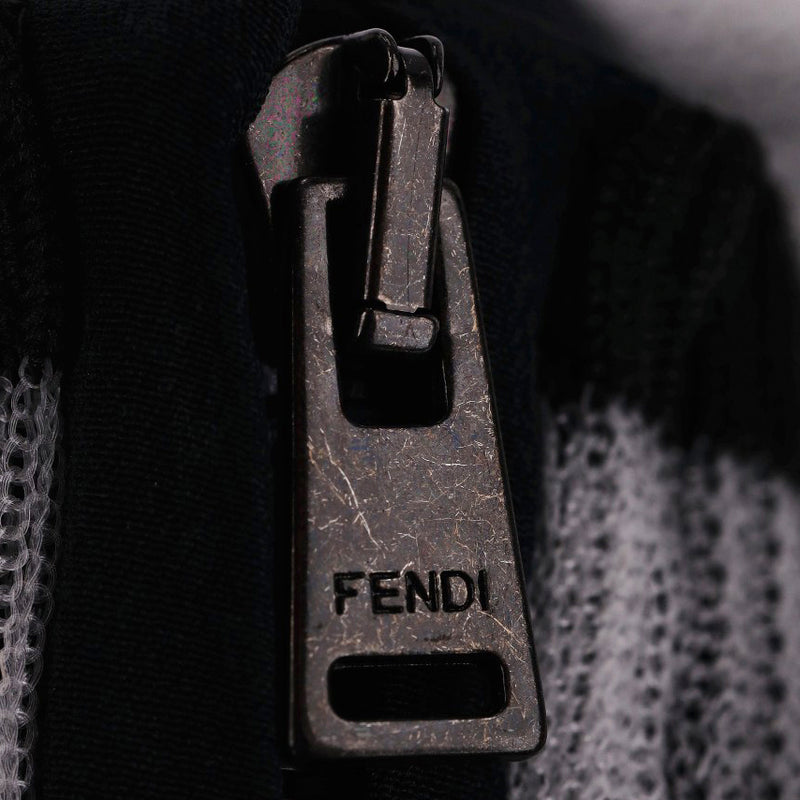 Fendi Karl Lagerfeld Embroidered Laminated Sweatshirt. Size 40IT