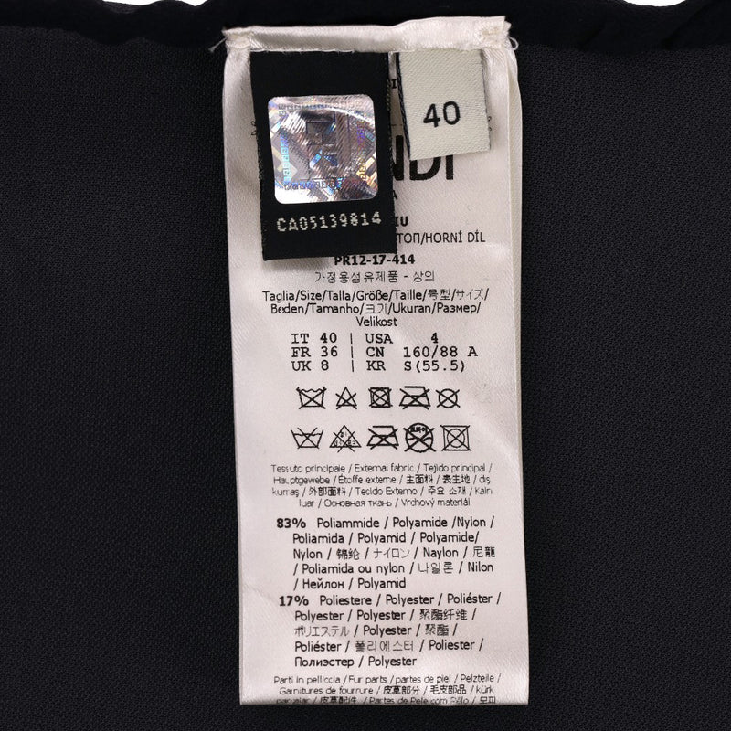 Fendi Karl Lagerfeld Embroidered Laminated Sweatshirt. Size 40IT