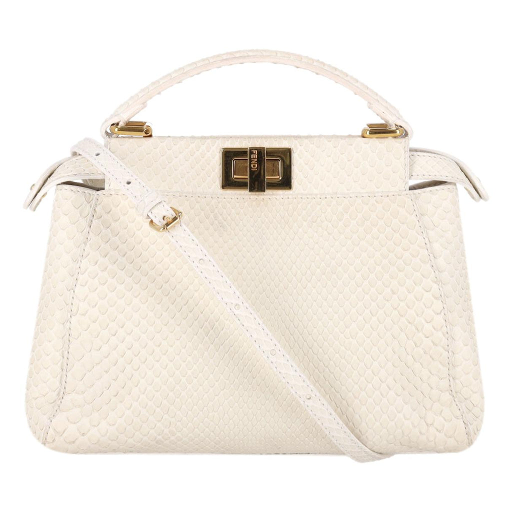 408157 ファッション FENDI PYTHON FF MEDIUM BUSTA POUCH