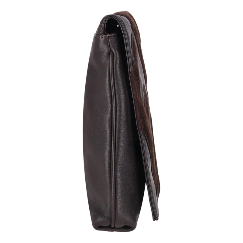 Fendi Leather Vintage Bag With Suede 'FF' Logo