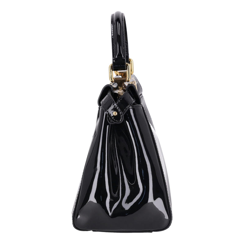 Fendi Patent Leather Mini Peekaboo Bag