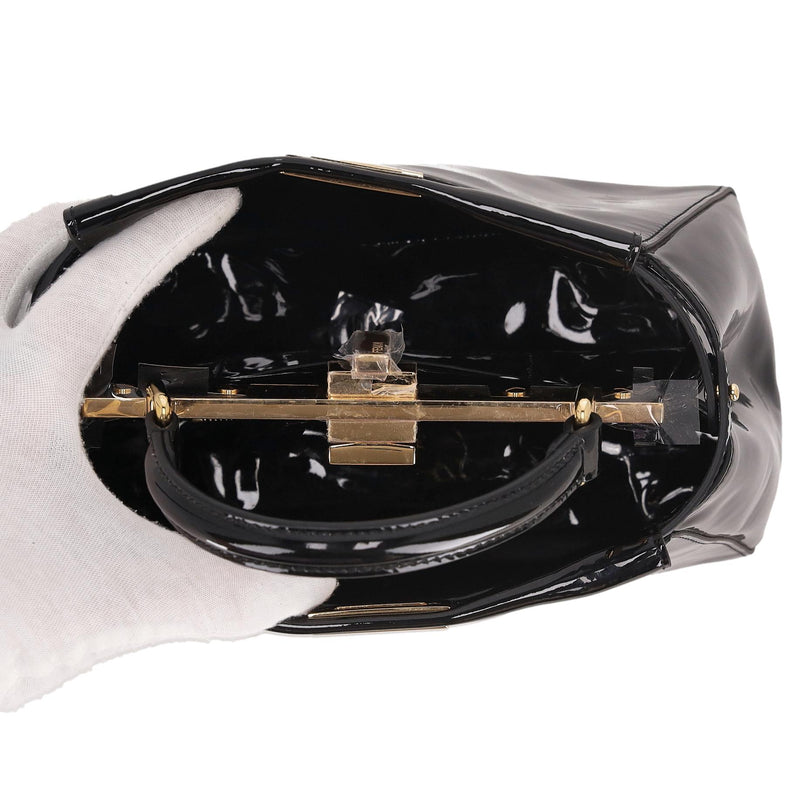 Fendi Patent Leather Mini Peekaboo Bag