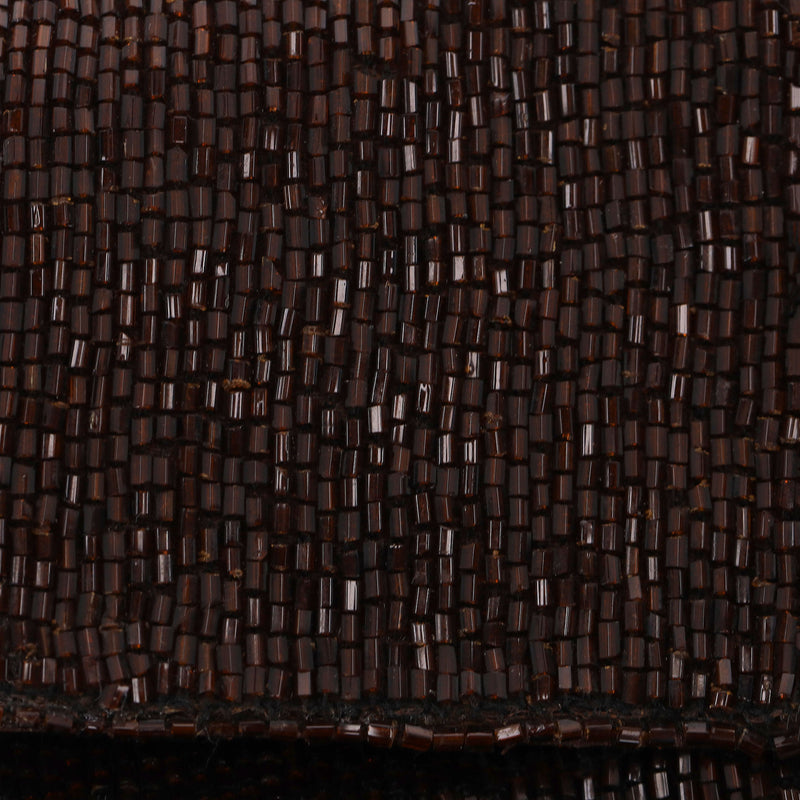 Fendi Bead-Embellished 'FF' Leather Buckle Baguette Shoulder Bag