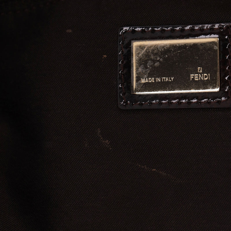 Fendi Leopard Pony Hair 'FF' Buckle Vintage Mamma Baguette Shoulder Bag