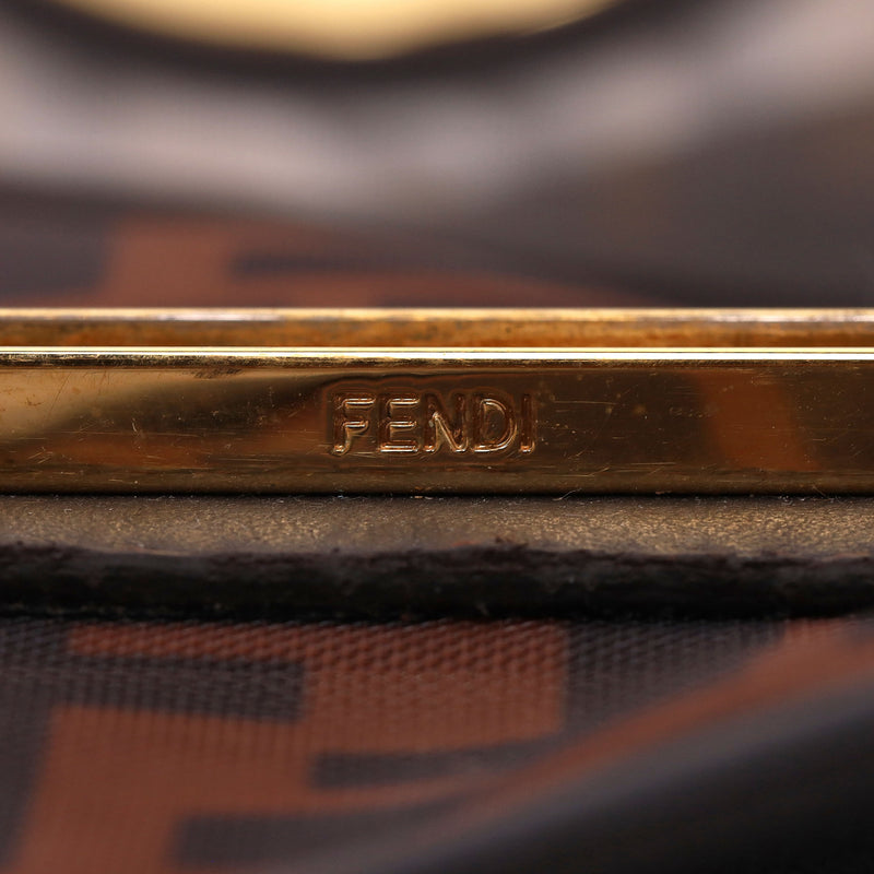 Fendi Mesh Vitello Century 'FF' Monogram 1974 Kan Shoulder Bag