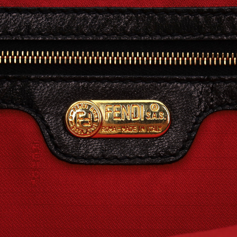 Fendi Zebra Print Pony Hair 'FF' Buckle Vintage Mamma Baguette Shoulder Bag