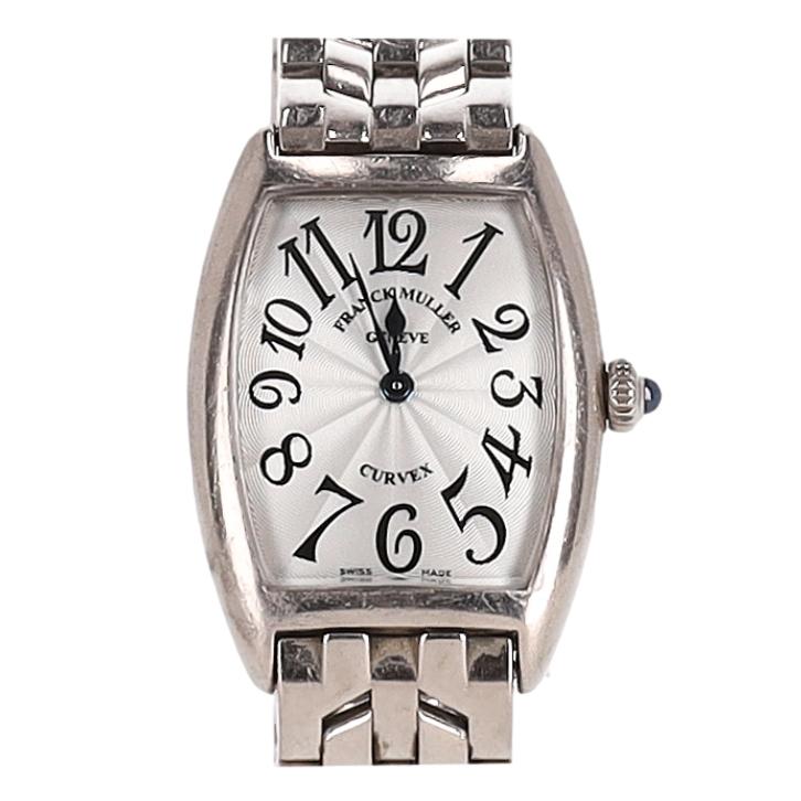 Franck Muller Cintrée Curvex Watch In Stainless Steel
