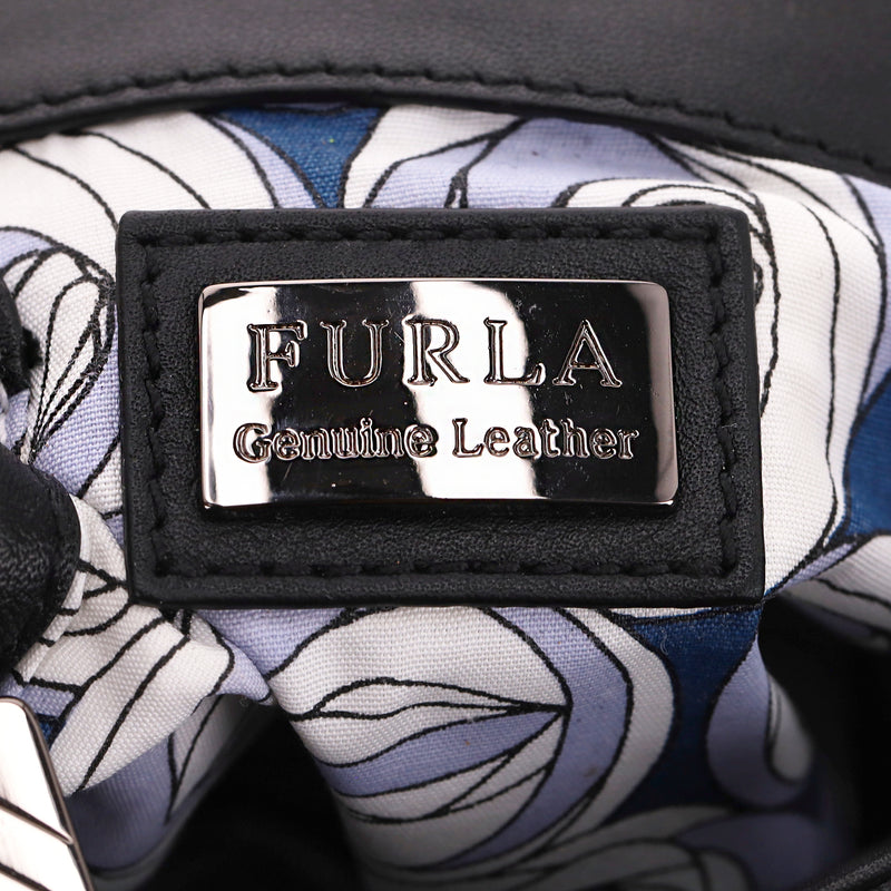Furla Bow Embellished Leather Bag