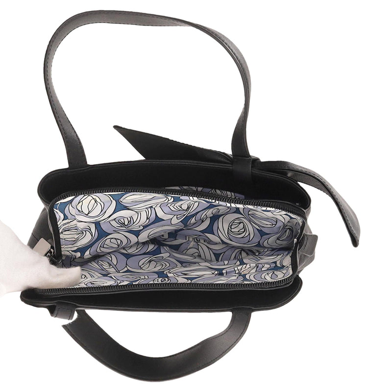 Furla Bow Embellished Leather Bag