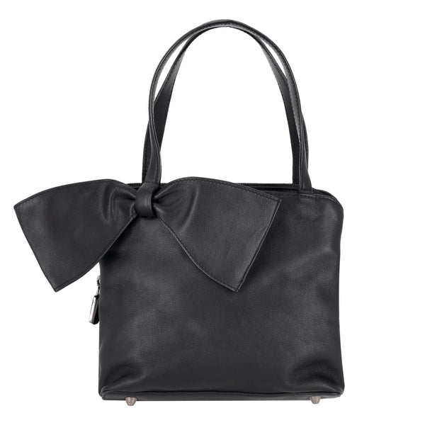Furla Bow Embellished Leather Bag