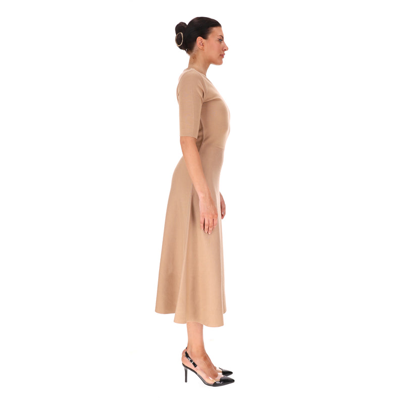Gabriela Hearst Wool, Cashmere & Silk Blend Midi Dress. Size M