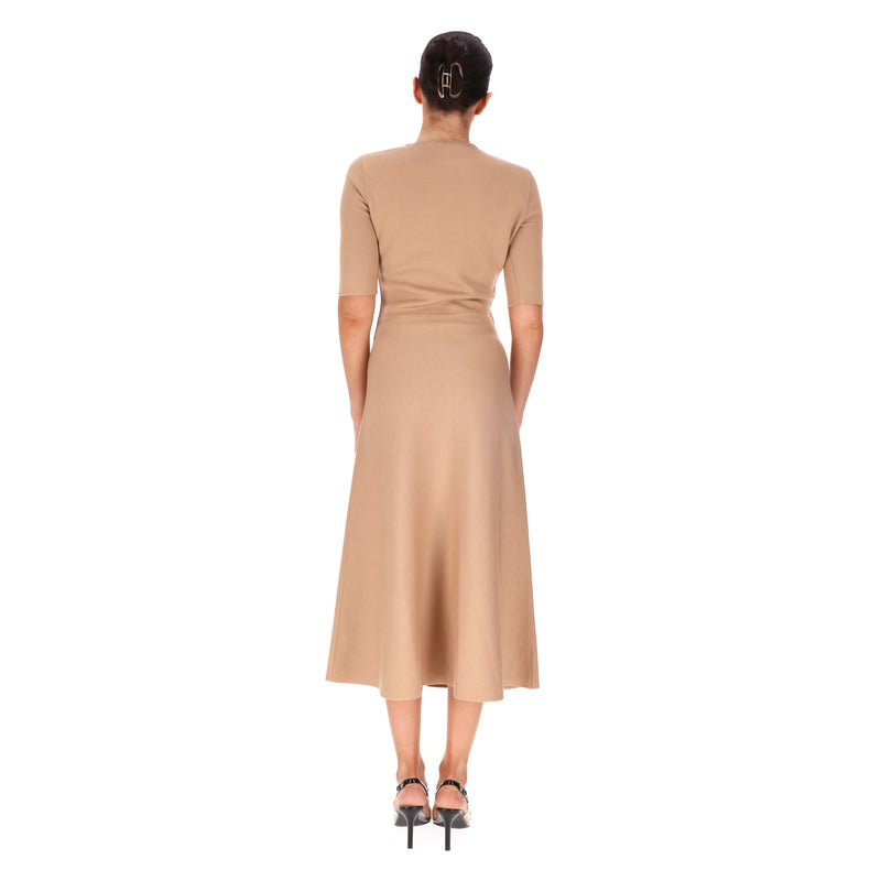 Gabriela Hearst Wool, Cashmere & Silk Blend Midi Dress. Size M