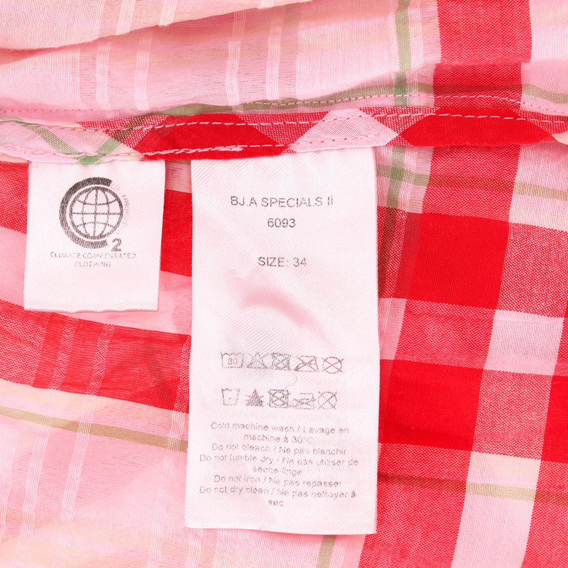 Ganni Checked Cotton Blend Dress. Size 34FR