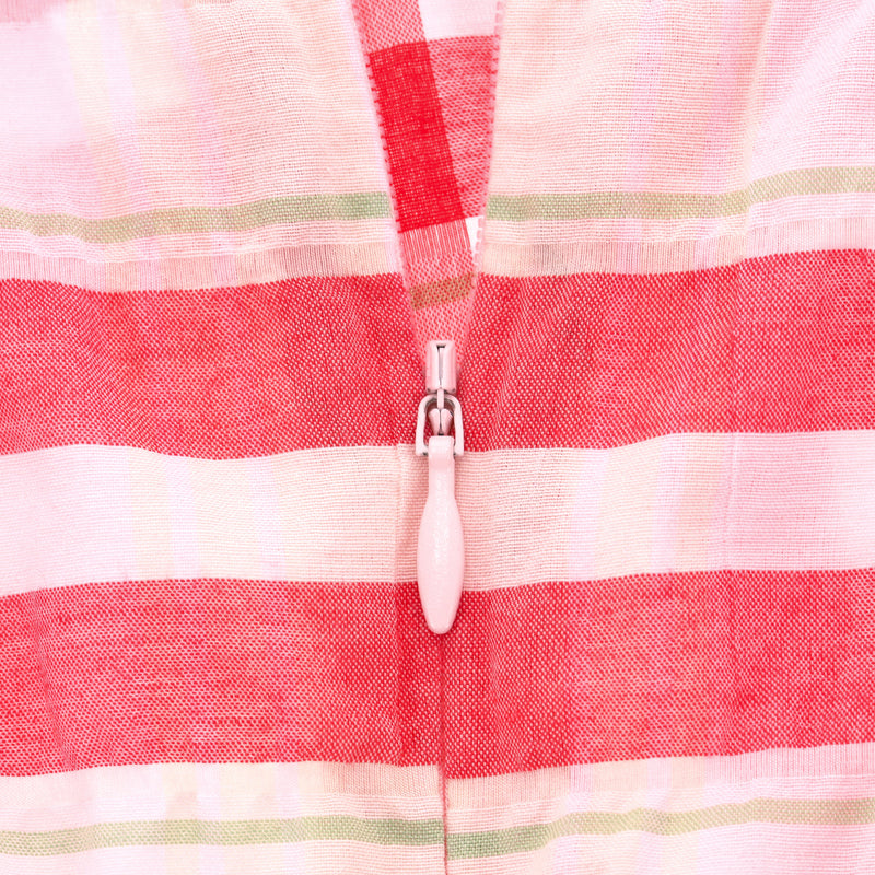 Ganni Checked Cotton Blend Dress. Size 34FR