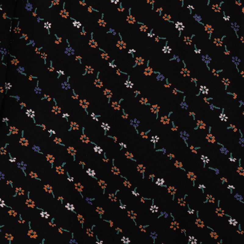 Ganni Floral-Print Wrap Dress With Asymmetrical Hem. Size 36FR