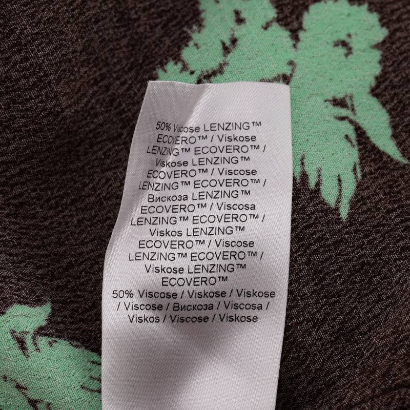 Ganni Printed Crepe Shirt Dress. Size 36FR