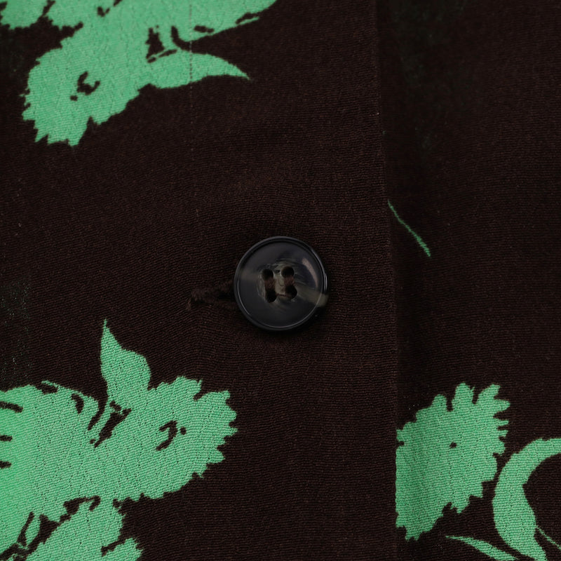 Ganni Printed Crepe Shirt Dress. Size 36FR