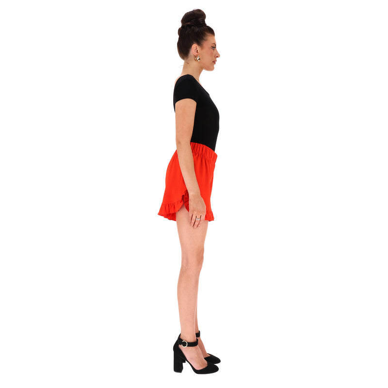 Ganni Ruffled Trim Shorts. Size 36FR