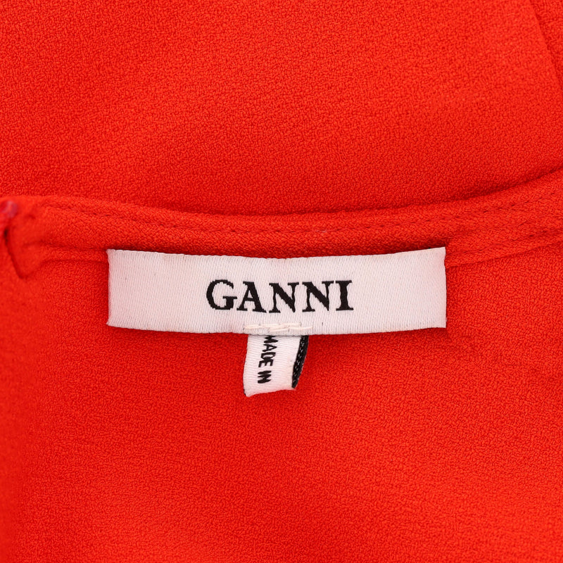 Ganni Ruffled Detail Top. Size 38FR