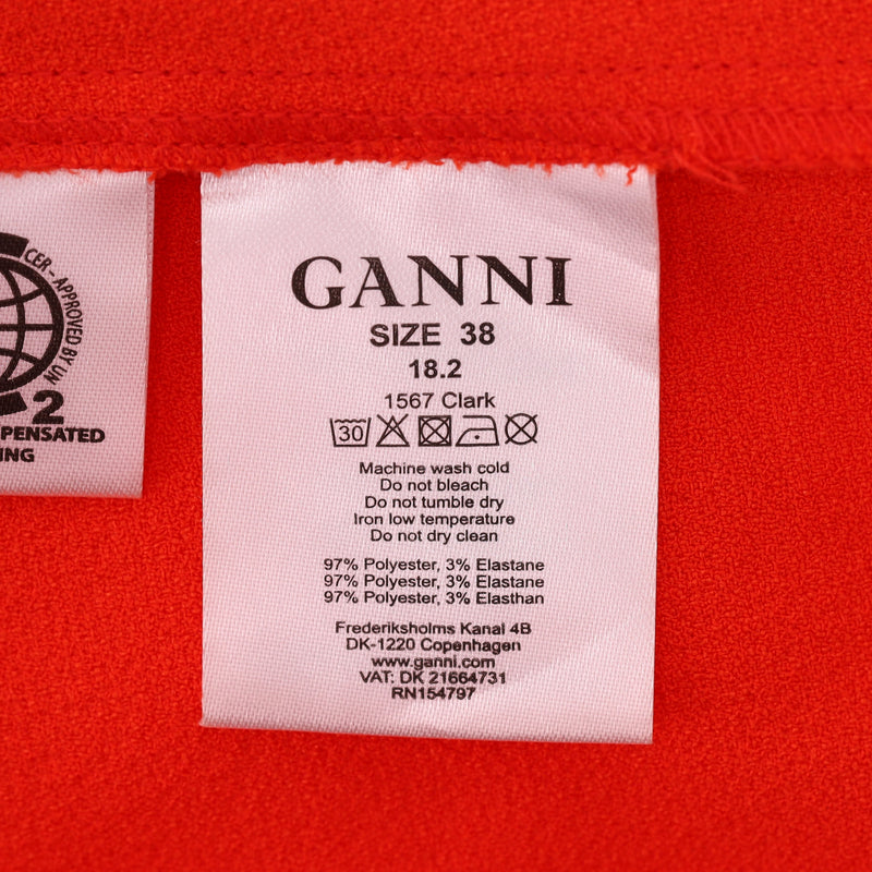 Ganni Ruffled Detail Top. Size 38FR
