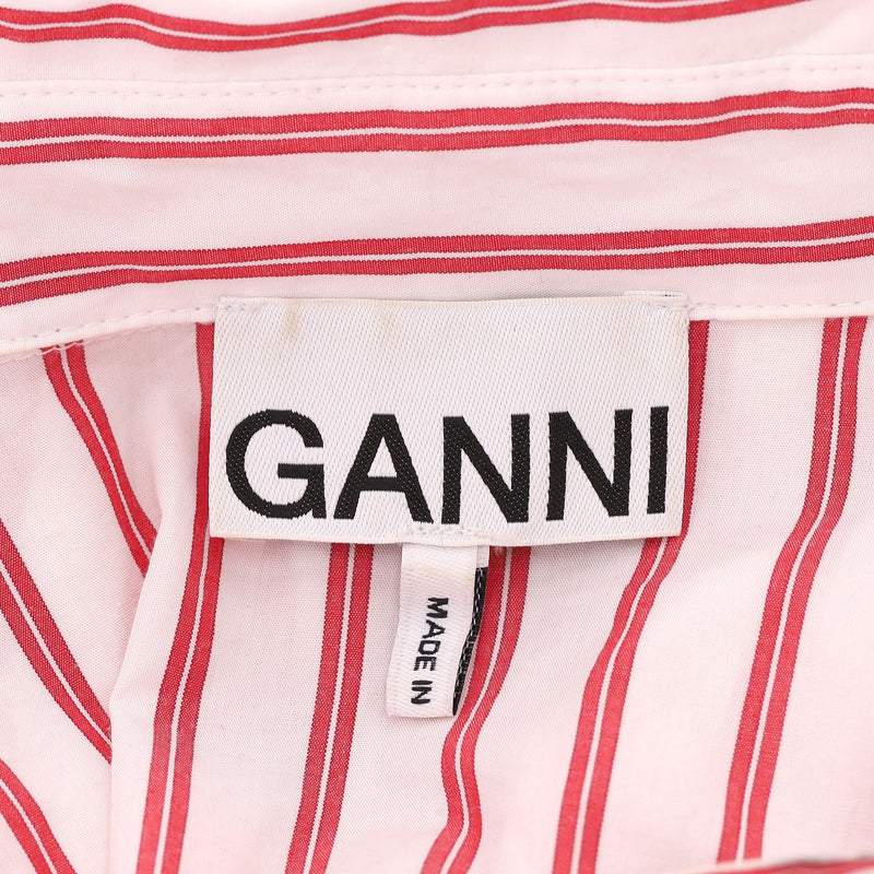 Ganni Striped Cotton Shirt Dress. Size 42IT