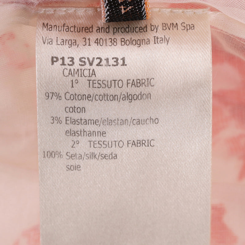 Giambattista Vali Cotton & Silk Floral Top. Size 42IT