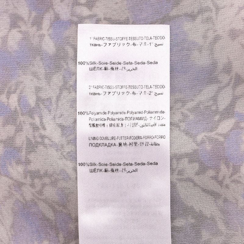 Giambattista Valli Silk Tie-Neck Floral Top. Size 38IT